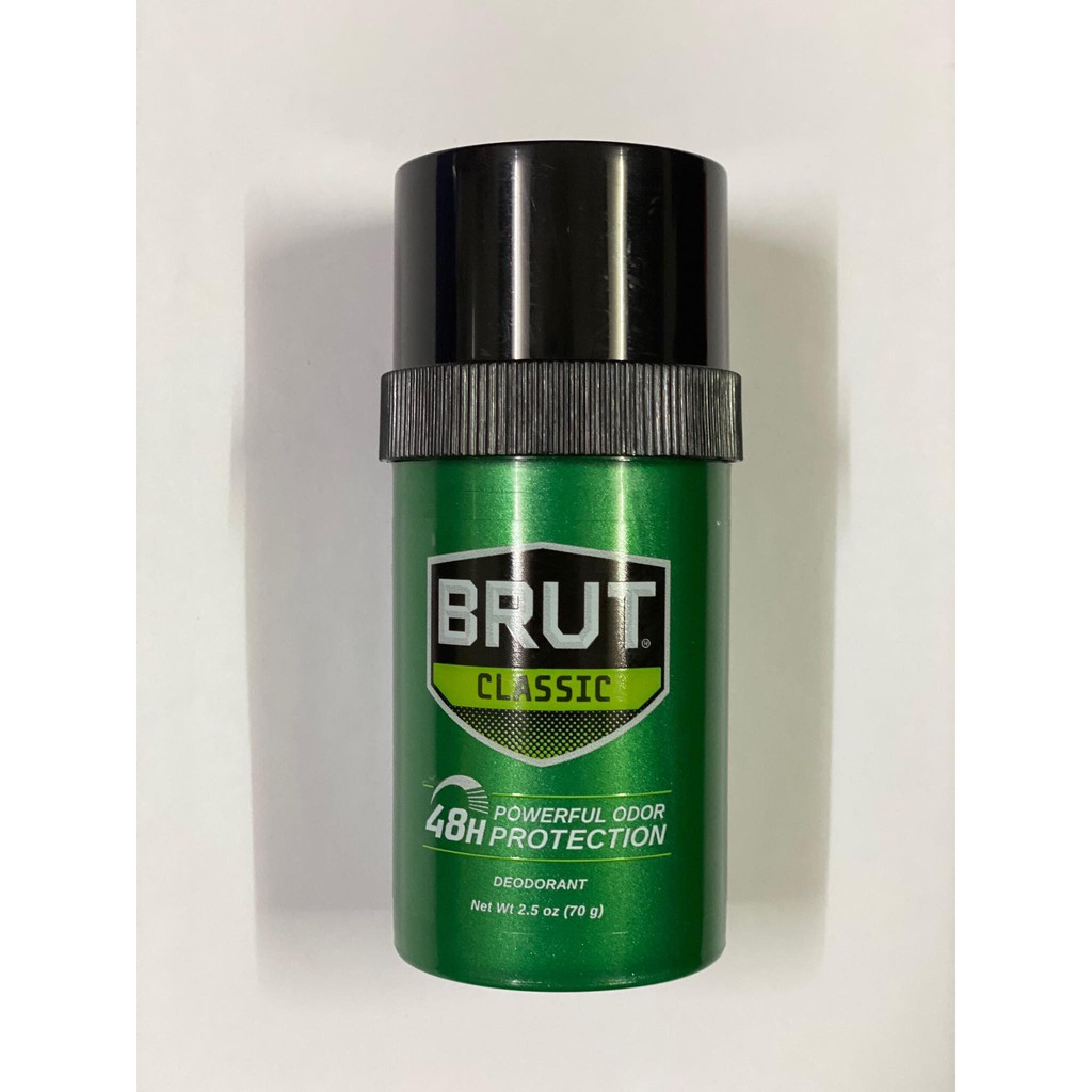 Lăn Khử Mùi Nam Brut Classic 48h Deodorant Powderfull Odor Protection 70g - Mỹ
