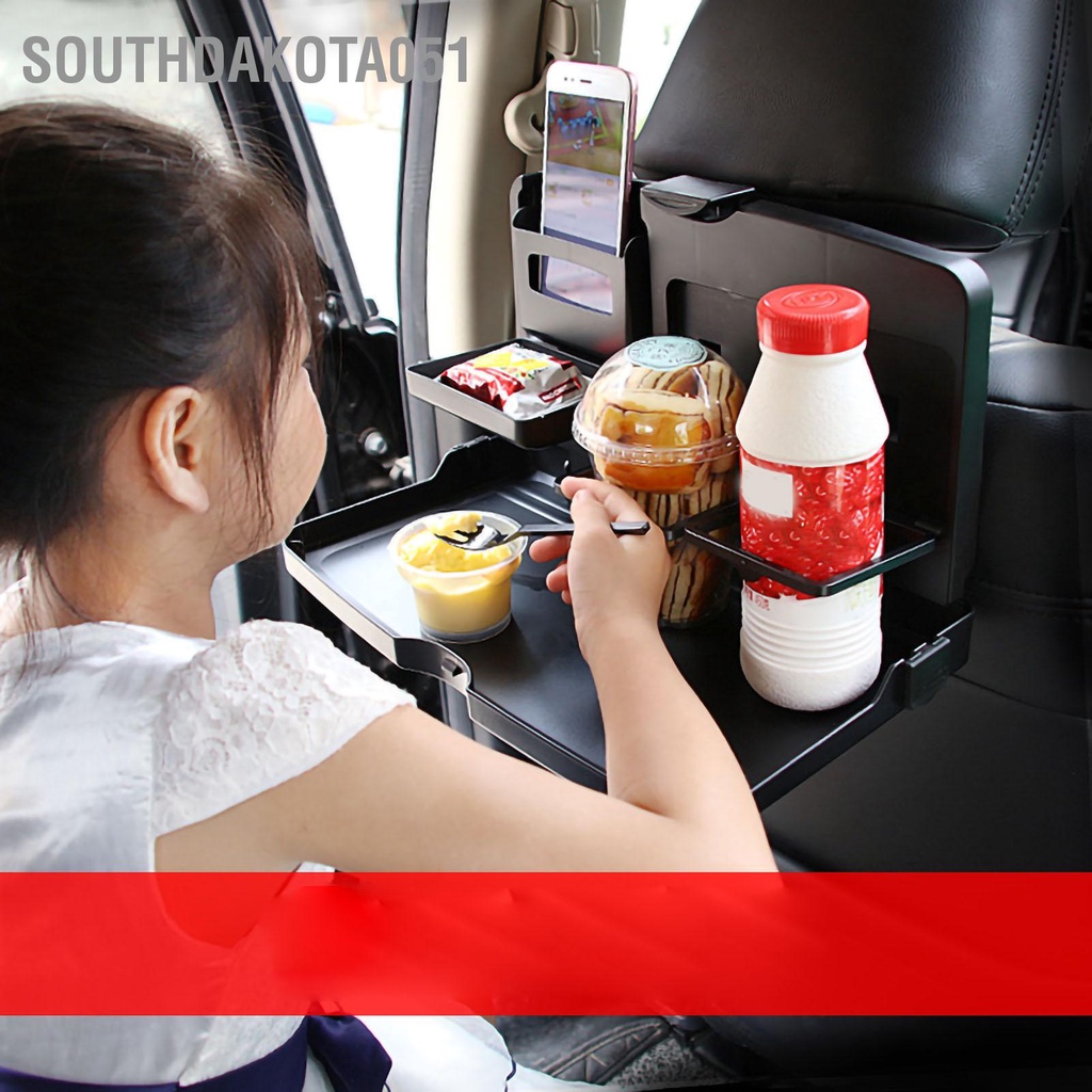 [Hàng Sẵn] Bàn để đồ ăn gắn phía sau ghế xe hơi gấp gọn đa năng tiện lợi【Southdakota051】
