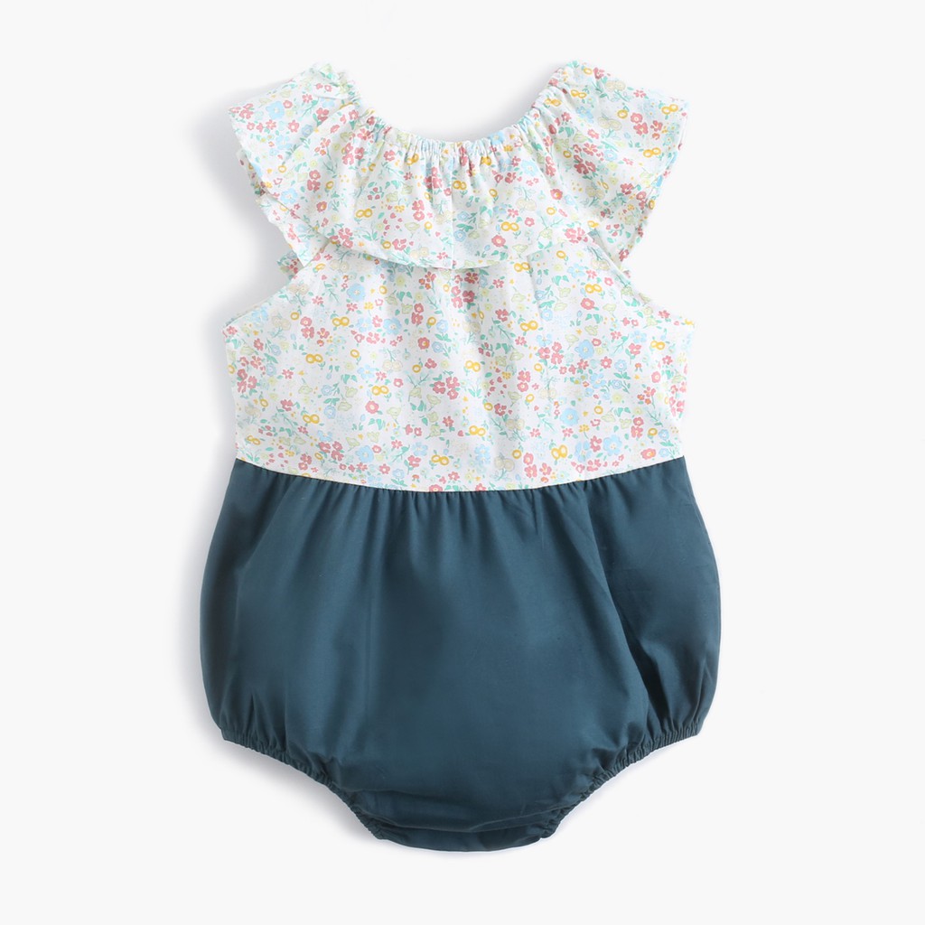 Đồ liền thân Sanlutoz in hình hoa thời trang mùa hè cho bé gái