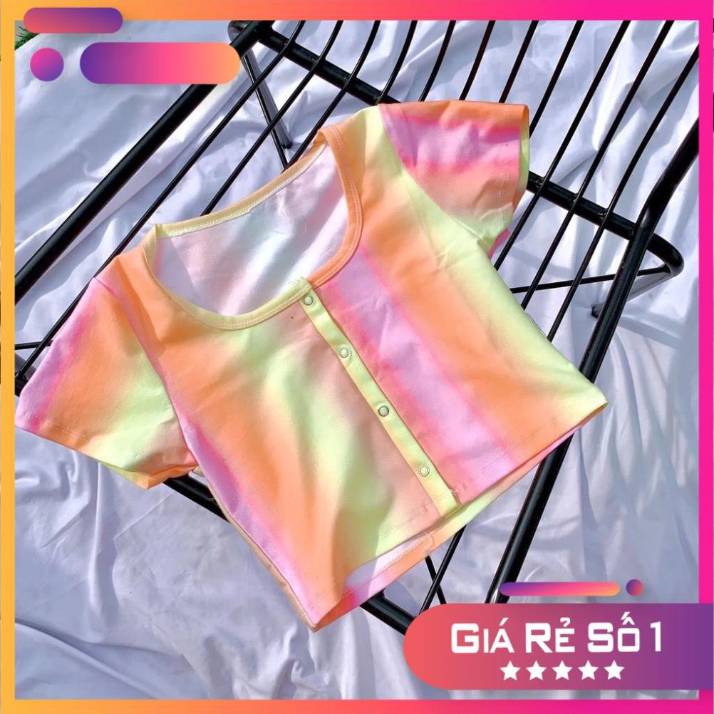 {Mẫu Mới Nhất}_ÁO CROPTOP DẠ QUANG CO DÃN NĂNG ĐỘNG KIỂU HÀN QUỐC DÁNG ĐẸP GIÁ RẺ DỄ PHỐI ĐỒ