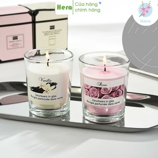Set Nến Thơm Phòng Candle Cup Sáp Tinh Dầu Thiên Nhiên Giá Rẻ Khử Mùi An Toàn Menahem 50g  NEN09 NEN10 NEN11