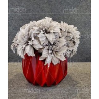 Bình hoa composite dáng bóng trám cao 22cm