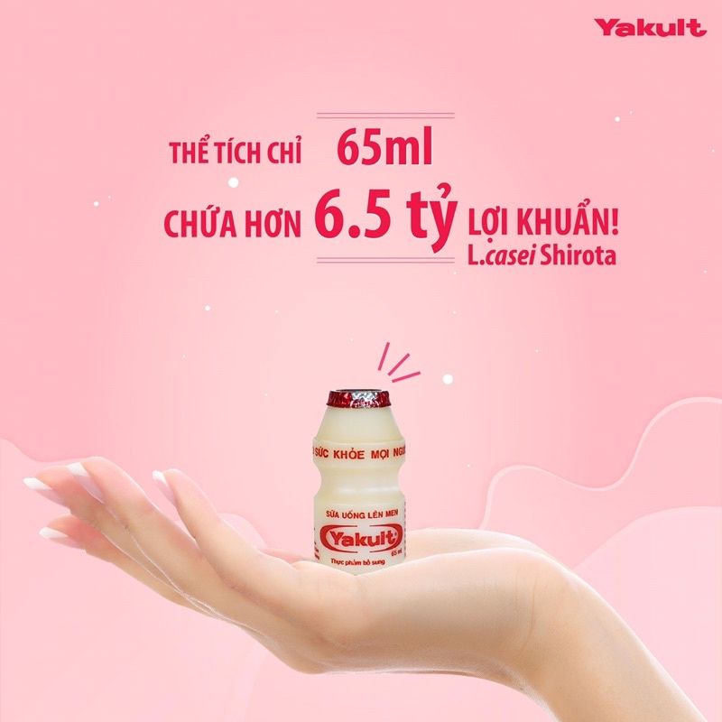 Thùng 50 Chai Sữa Chua Uống Men Sống Yakult 65ml