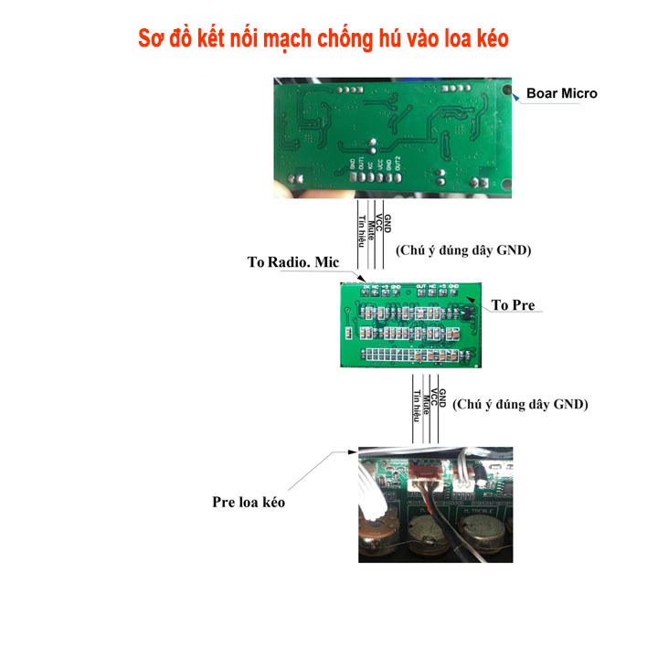 Mạch Chống Hú Loa Kéo XTR Mẫu Mới Nhất, Chống Hú Tốt, Nguồn 5V Dễ Sử Dụng