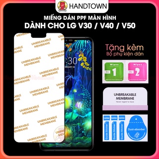 Miếng Dán Màn Hình PPF LG V30 V40 ThinQ V50 ThinQ Kính Cường Lực Dẻo Trong Suốt Chống Va Đập Chống Trầy Xước