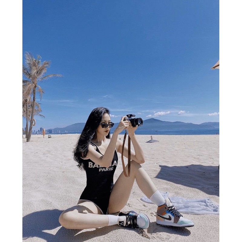 BODYSUIT BAL.MAIN PARIS ĐEN/TRẮNG