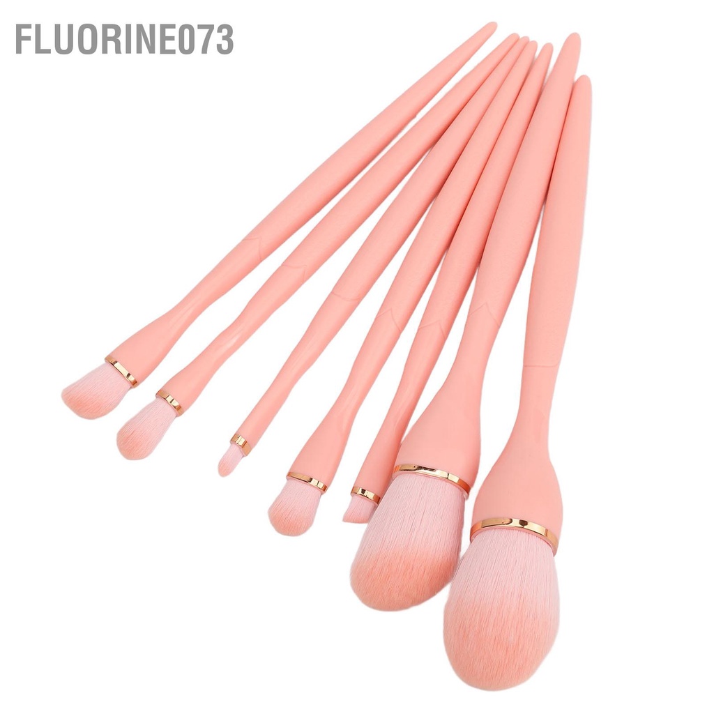 Fluorine073 7 cái Bộ Cọ Trang Điểm Mềm Tổng Hợp Sợi Nền Phấn Mắt Lỏng Bột Mỹ Phẩm Dụng Cụ