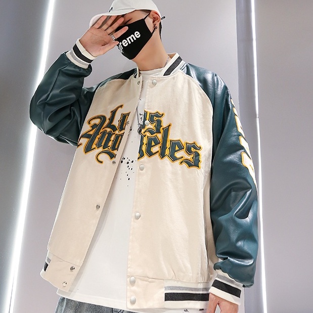 Áo khoác bóng chày thời trang hip hop thịnh hành cho nam