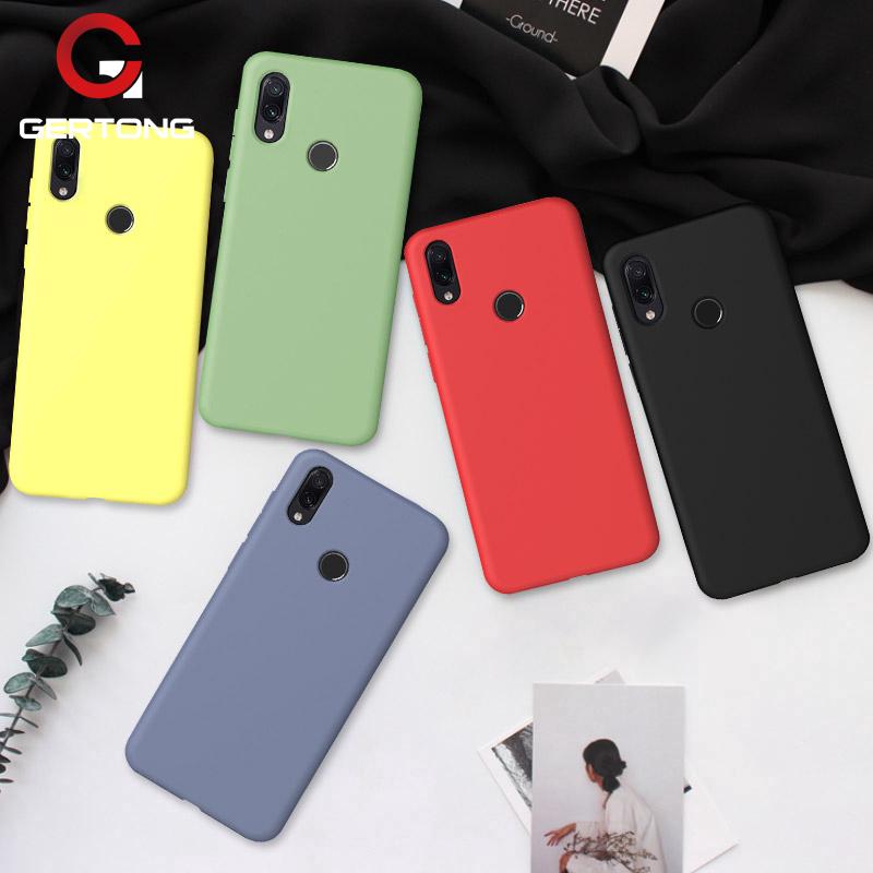 Ốp điện thoại silicon màu trơn nhám cho Xiaomi Redmi 7 Note 7 6 Pro Mi A2 8