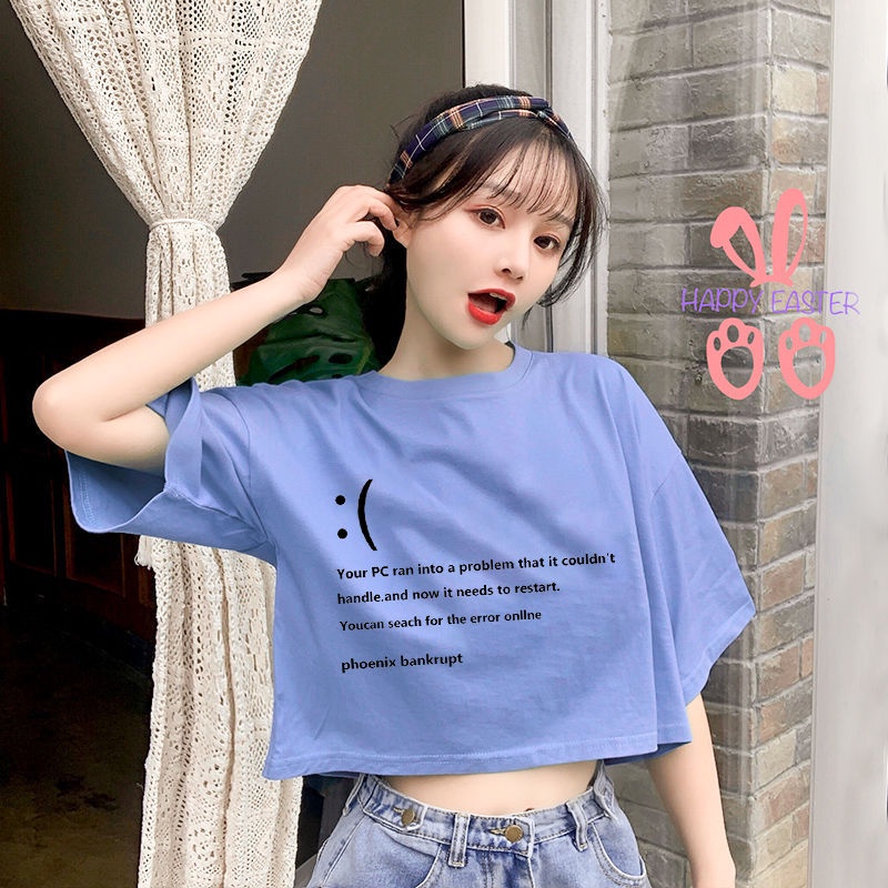 Áo Thun Tay Ngắn Dáng Ôm In Chữ Kiểu Hàn Quốc Thời Trang Cho Nữ Sinh áo phông nữ JL-TX-28