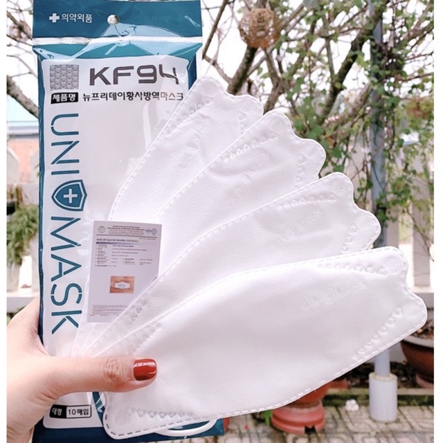10 Cái Khẩu Trang 4D UNi Mask Chuẩn KF94 Hàn Quốc