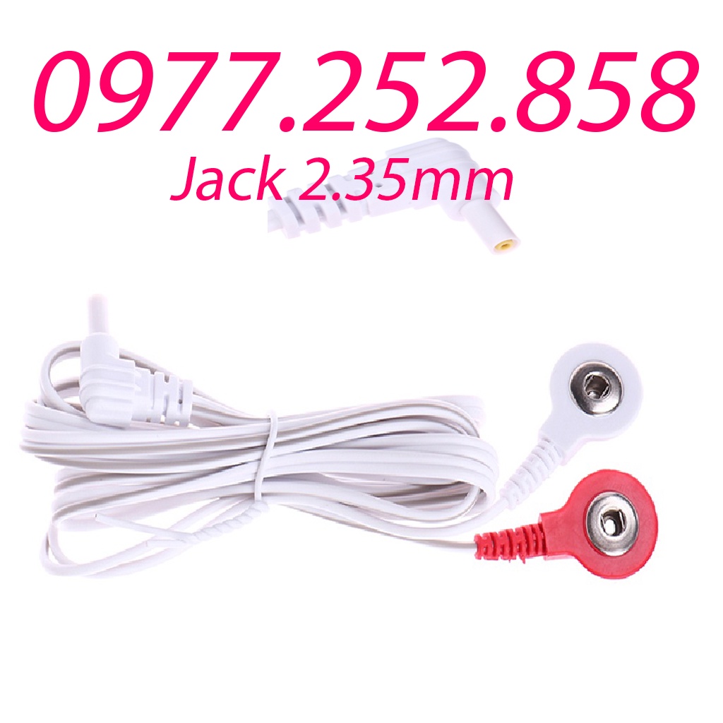 dây massage điện xung đầu bấm jack 2.35mm