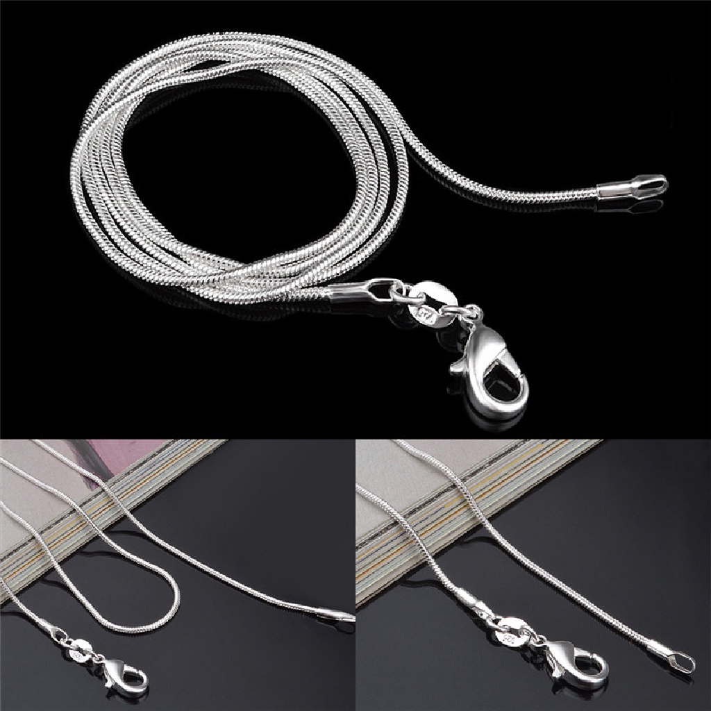 Chuỗi dạng rắn 925 1mm 16 "18" 20 "22" 24 "