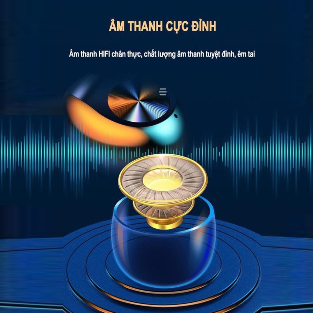 Tai Nghe Bluetooth AMOI F9-10 PRO TWS Không Dây | nút cảm ứng | Hiển thị % pin, Dung Lượng 3500Mah | BigBuy360 - bigbuy360.vn