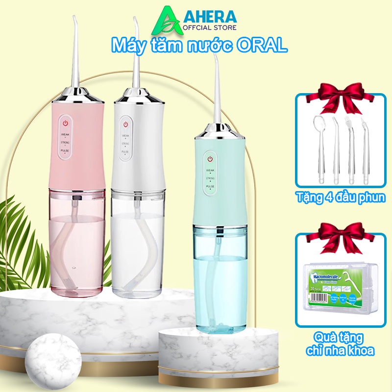 Máy tăm nước cầm tay AHERA chăm sóc vệ sinh răng miệng oral irrigator AH1