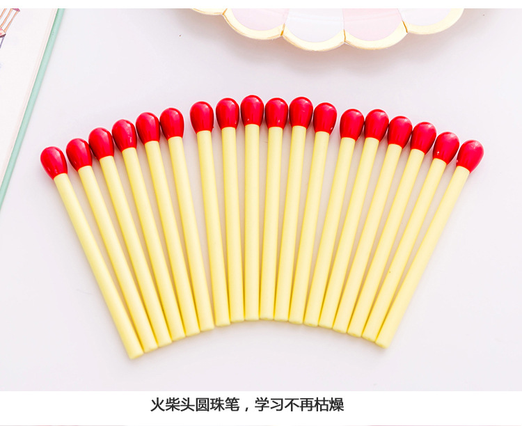 Bút bi A394 hình que diêm dễ thương sáng tạo cho học sinh