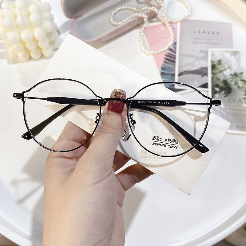 Mắt Kính Gọng Tròn Chống Ánh Sáng Xanh Thời Trang Hàn Quốc Jz5050 | BigBuy360 - bigbuy360.vn