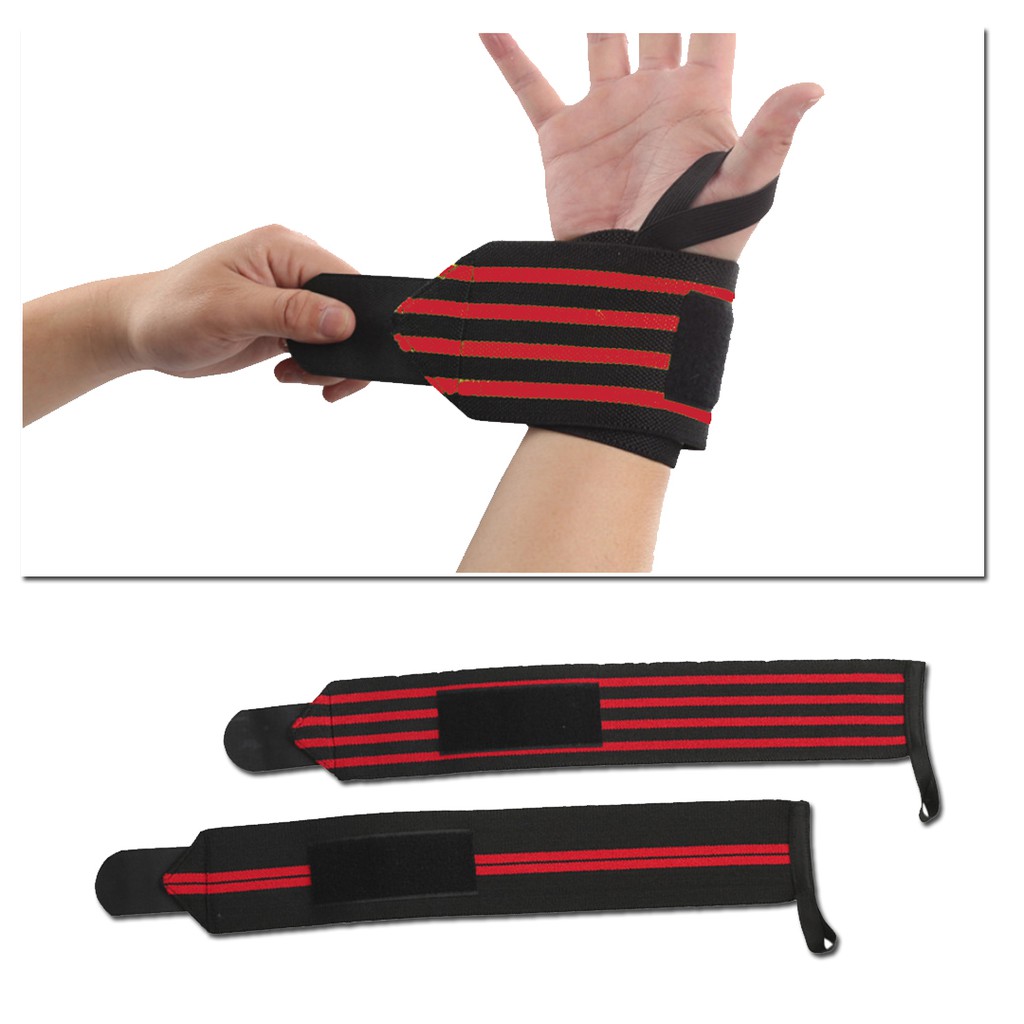 Đai Trợ Lực Cổ Tay - Đai Đeo Cổ Tay Tập Gym, Chơi Thể Thao (1 Đôi) - AMBERVIETNAM