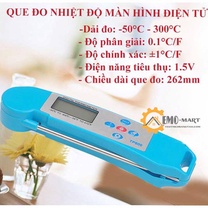 [ HOT SALE ] 💥 Que Đo Nhiệt Độ TP600 💥 BH 1 ĐỔI 1 TRONG 30 NGÀY - Nhựa ABS cao cấp