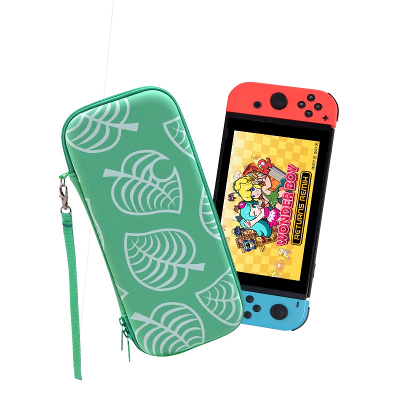 Bóp đựng PU chủ đề Animal Crossing có khe đựng thẻ cho cho máy chơi game Nintendo Switch v1,v2 / Lite