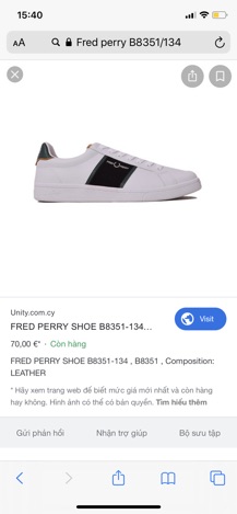 Giày Fred perry chính hãng