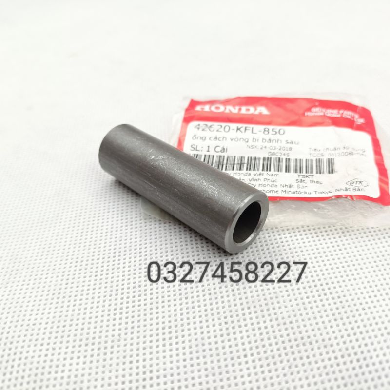 Ống cách vòng bi, đùm bánh sau xe DREAM, WAVE, FUTURE zin honda