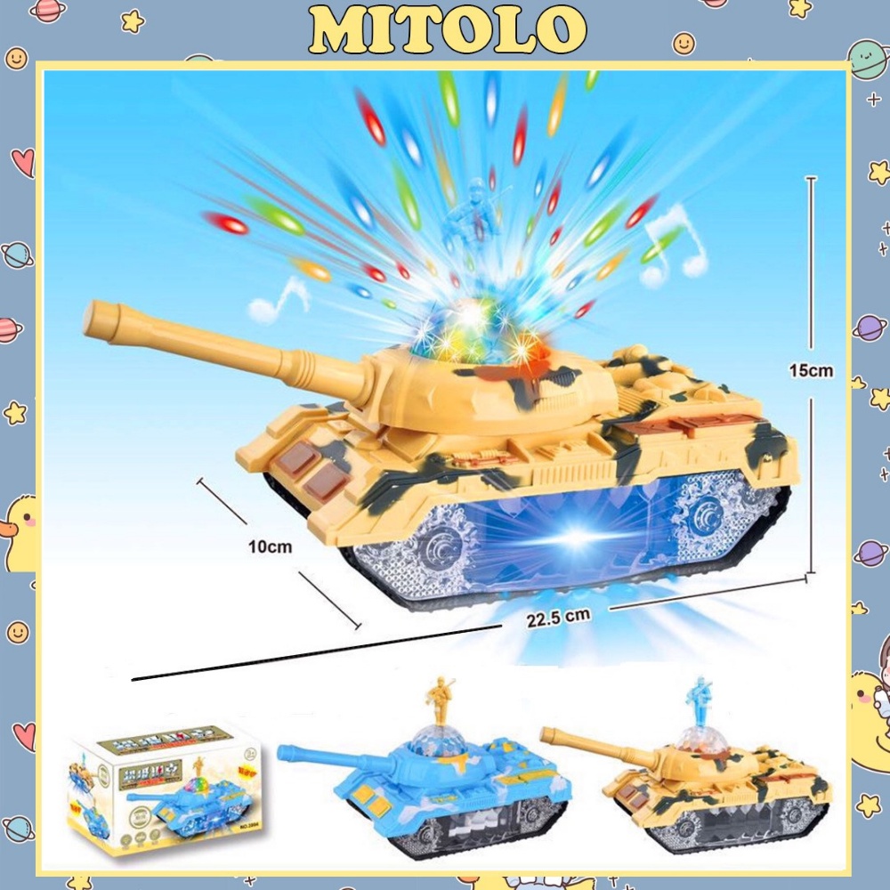 Xe tăng đồ chơi cho bé MITOLO đồ chơi trẻ em mô hình xe tăng quân sự 3994 thumbnail