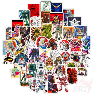 ❉ Miếng Dán Trang Trí Hình Gundam Series 01 Mobile Suit Gundam ❉ Bộ 50 Miếng Dán Thời Trang Dùng Trang Trí Ván Trượt / Laptop / Vali DIY