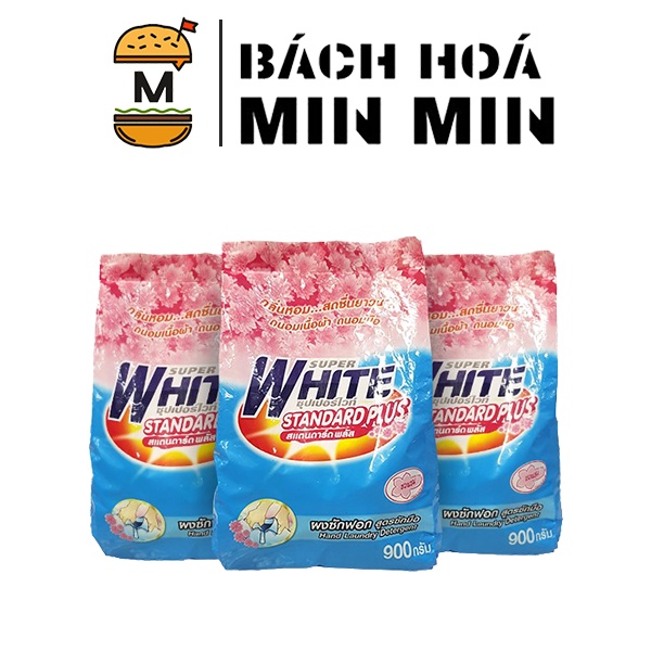 Bột giặt đậm đặc Super White Standard Plus Thái Lan 900gr