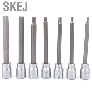 7Pcs Extra Long Hex Bit Socket Set 3/4/5/6/7/8/10 mm Drive Repair Tool Kit