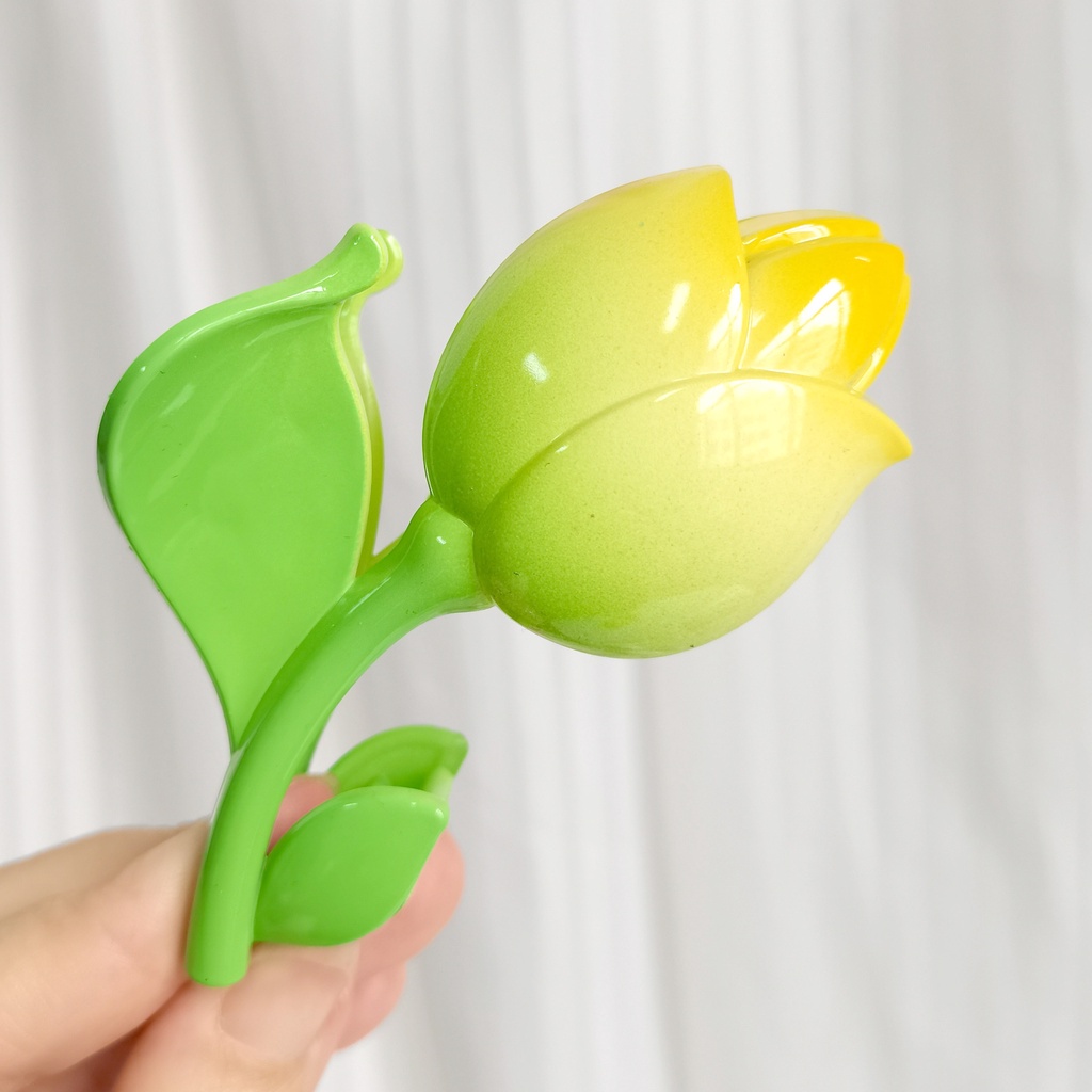 Kẹp tóc Haimeikang hình hoa tulip dễ thương kích thước 9cm
