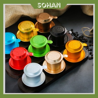 Phin cà phê, bộ, mẫu nhôm anode bắn cát,  Dalat Retro - Sohan Food