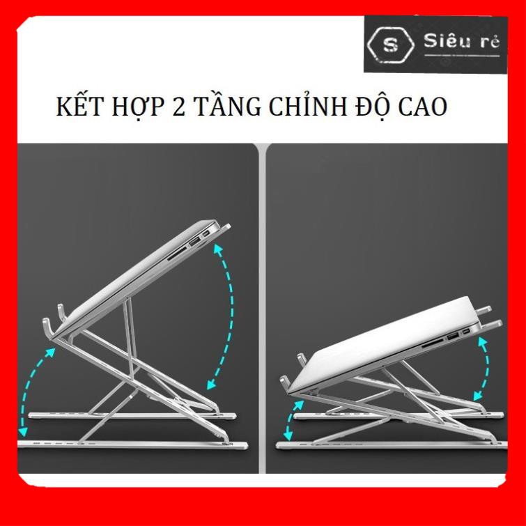 Giá đỡ laptop gấp gọn thông minh Stand hình chữ X được làm bắng nhựa PP cao cấp chịu lực cực tốt (PD3039)