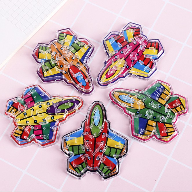 Đồ Chơi Trẻ Em Mê Cung Lăn Bi Hình Máy Bay Khóe Léo Thú Vị