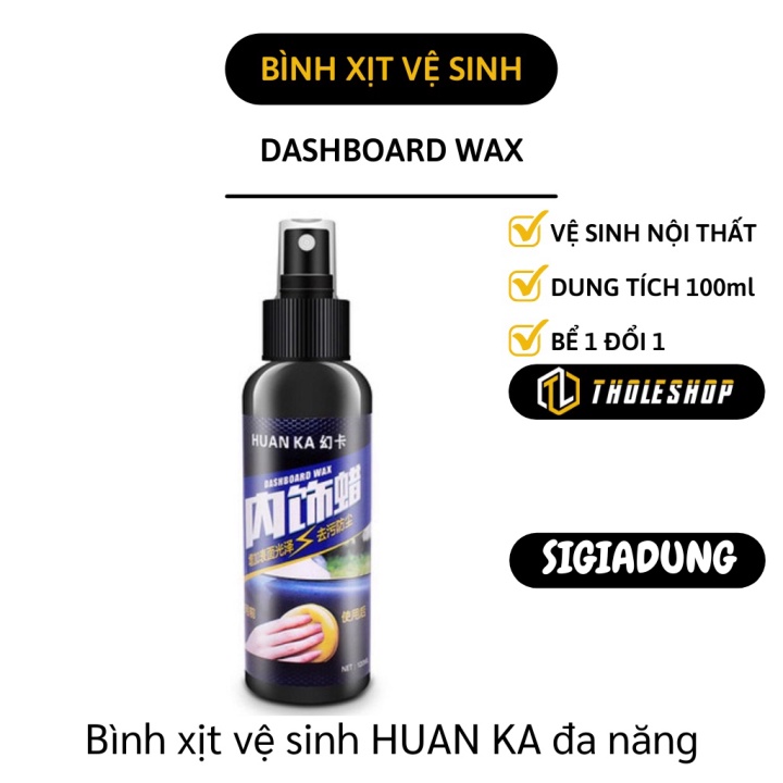 [SGD] Bình Vệ Sinh Xe Hơi - Dung Dịch Vệ Sinh Nội Thất Ô Tô Đa Năng, Tăng Độ Bóng Xe Hơi 7345