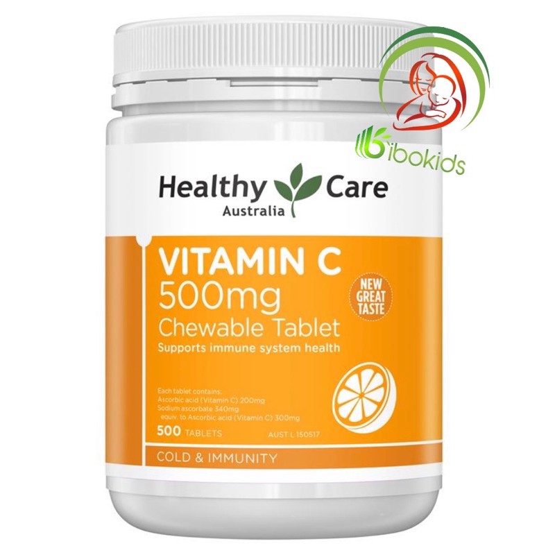 Vitamin C Healthy Cảe 500 viên Của Úc