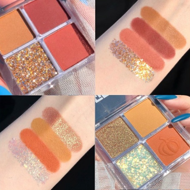 Bảng Phấn Mắt Nội Địa Trung Chính Hãng Dikalu 4 Ô Pumpkin Wine Red DPM2 | BigBuy360 - bigbuy360.vn