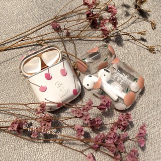 Case airpods 1/2 quả đào cute