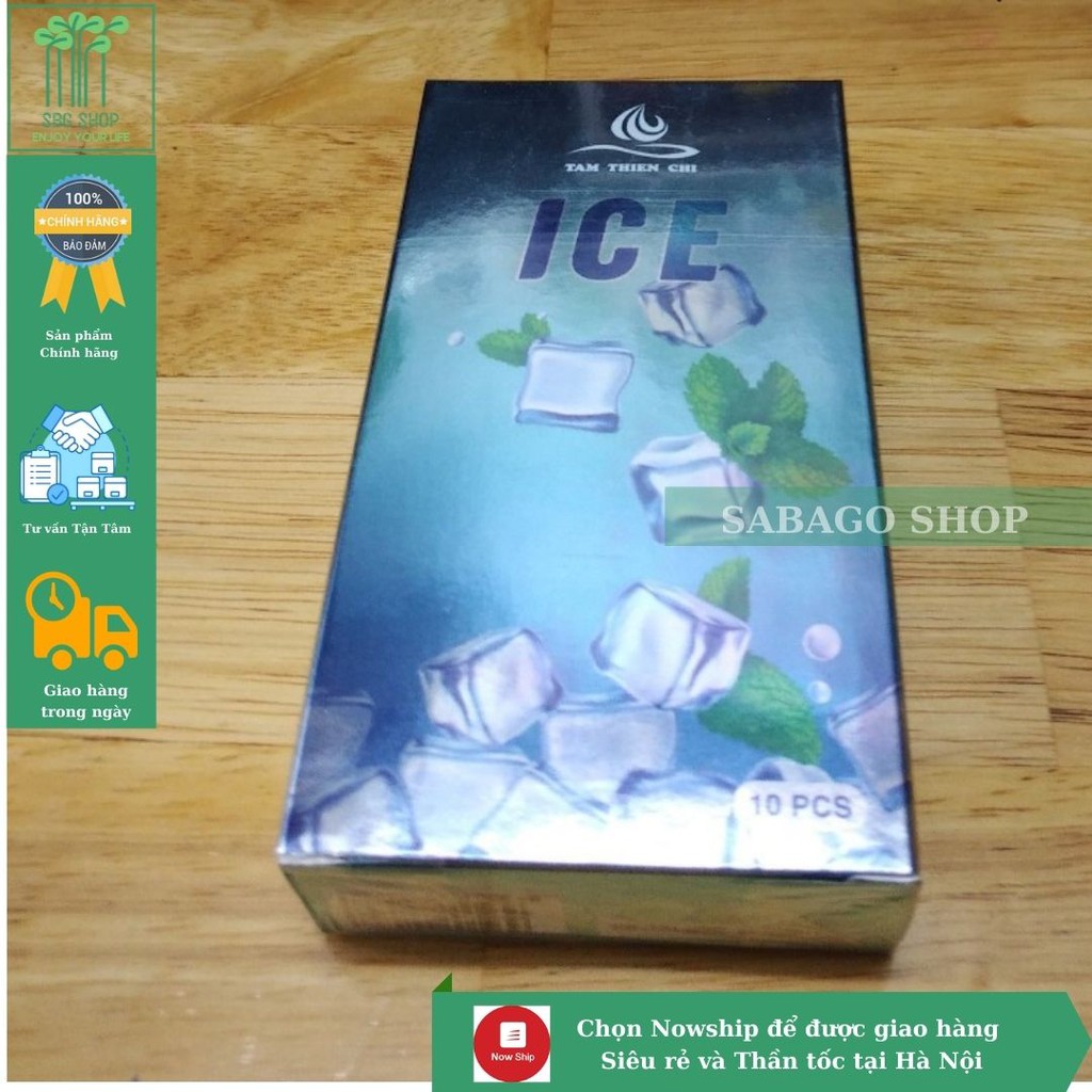 Bao cao su Tâm Chí Thiện Ice hộp 10 chiếc - SBG Shop