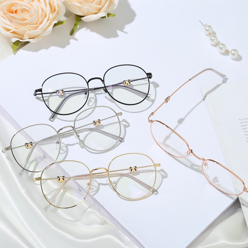 Mắt kính gọng tròn chống bức xạ phong cách retro thời trang cho nam và nữ