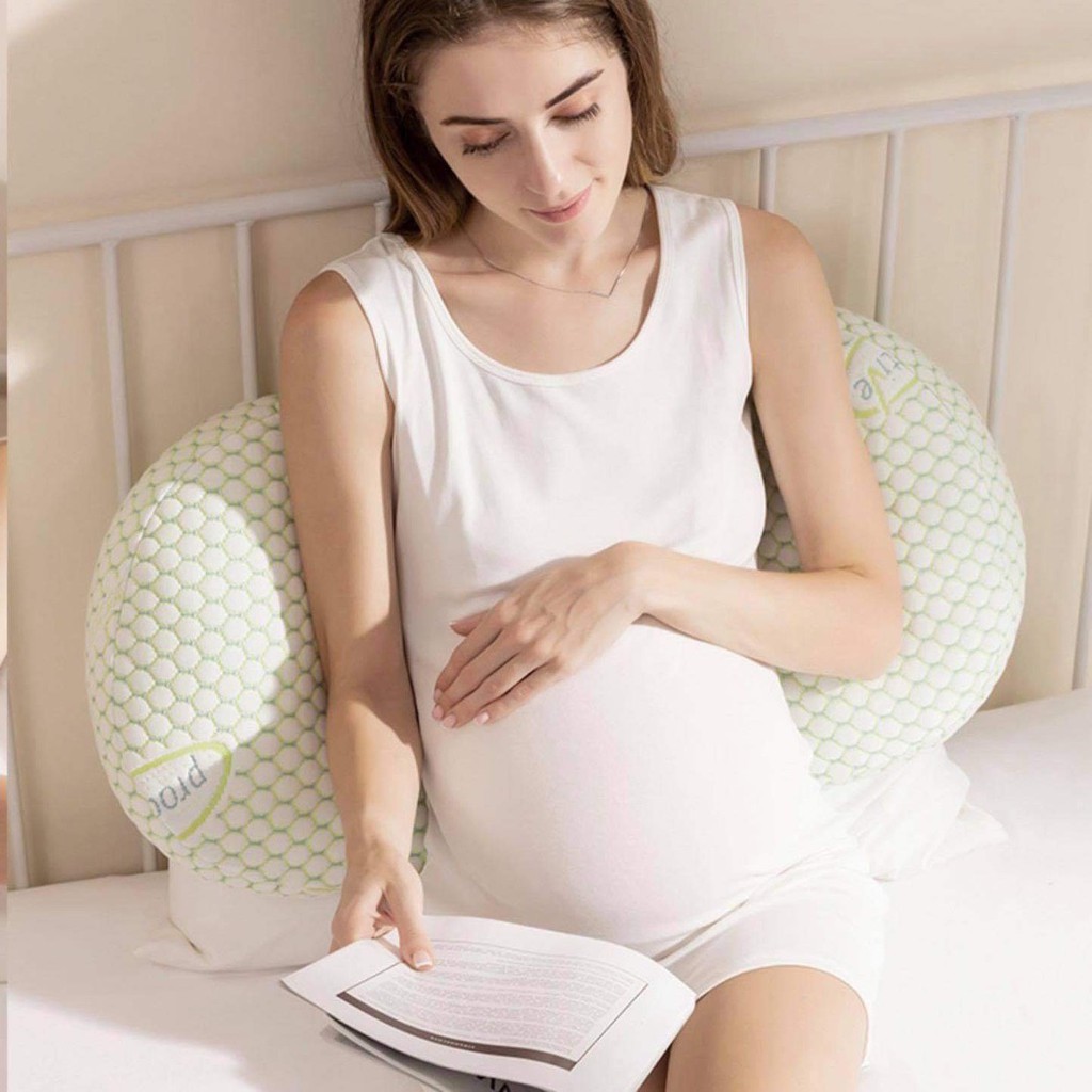 Gối bầu cánh tiên kê bụng cho bà bầu giảm đau lưng Tutimommy