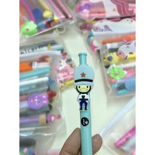 combo 10 bút cute+túi zip đựng