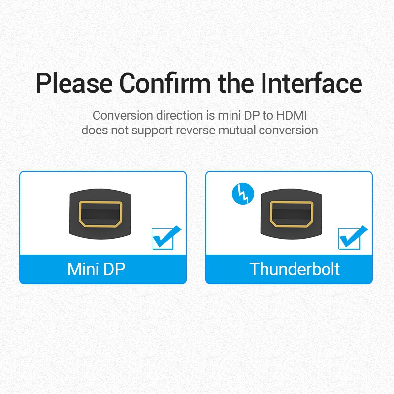 Bộ chuyển đổi VENTION cổng Mini DisplayPort sang HDMI Video