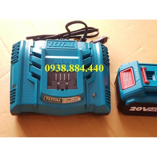 COMBO SẠC NHANH,PIN 20V/4AH TOTAL TFCLI2003TFBLI2002 - TFCLI2003TFBLI2002