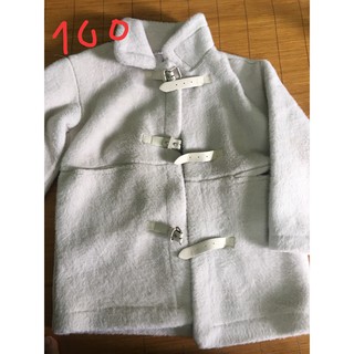 Áo lông trắng lót da lộn bên trong