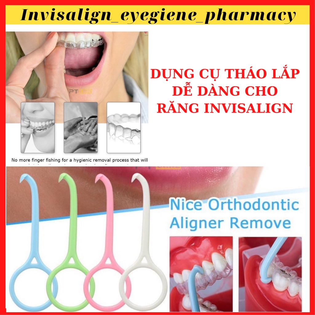 Dụng Cụ Tháo MÁNG Niềng, Móc khay trong suốt Invisalign,Vinalign, răng giả tháo lắp dễ dàng