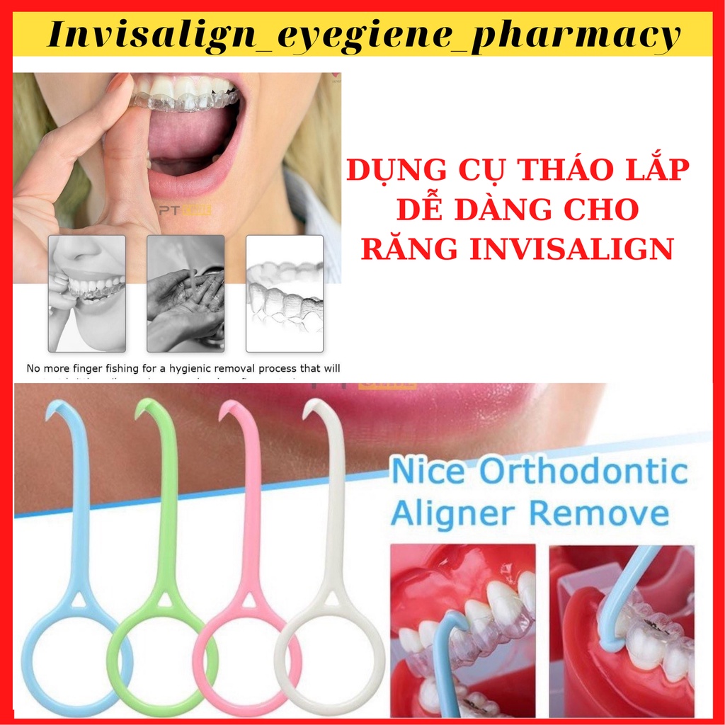 [HÀNG LOẠI 1-INVISALIGN] Dụng Cụ Tháo MÁNG Niềng, Móc khay trong suốt Invisalign,Vinalign, răng giả tháo lắp dễ dàng