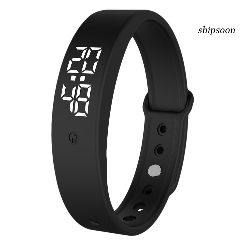 Vòng đeo tay thông minh V9 đo nhiệt độ báo thức