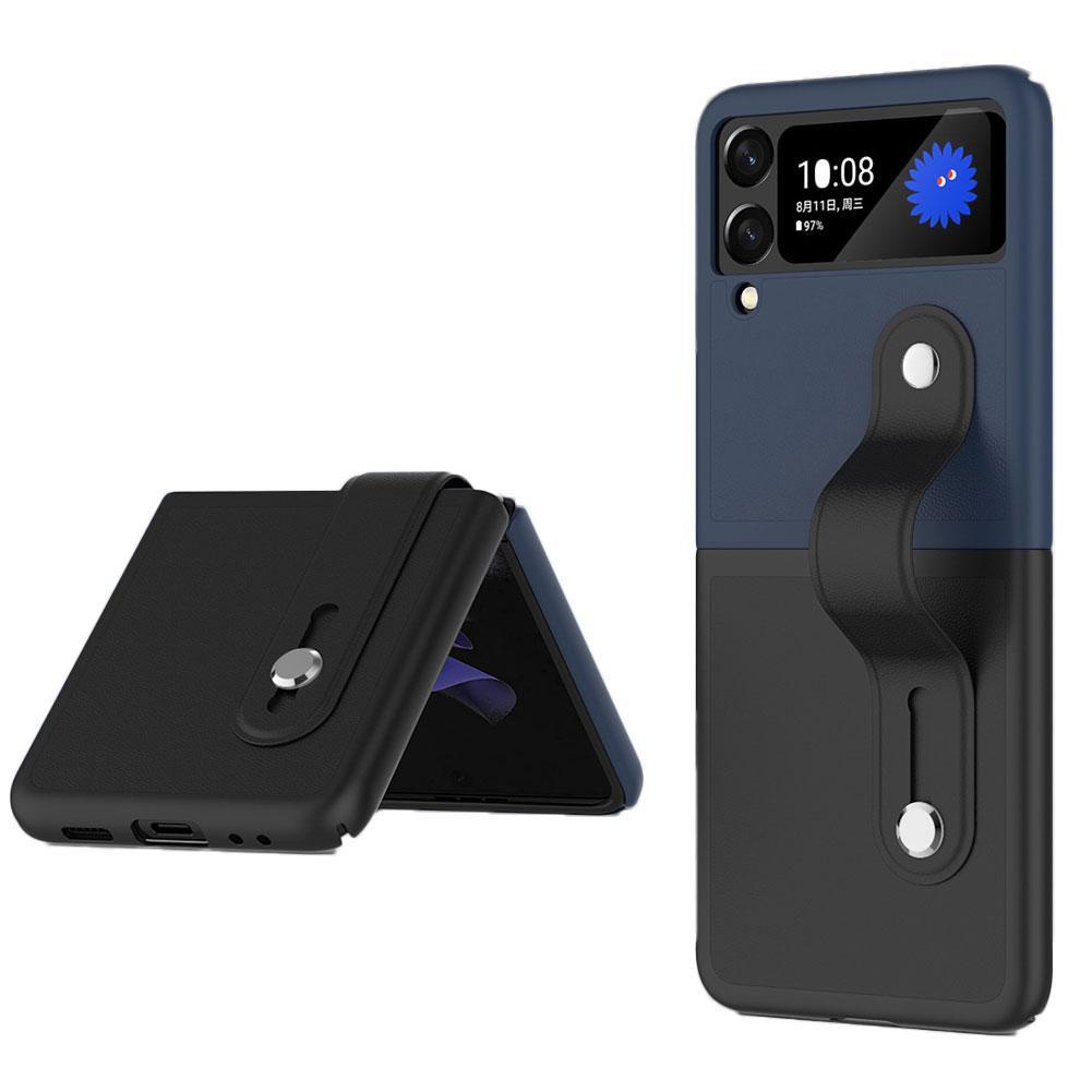 Ốp Điện Thoại PC Cứng Phối Màu Tương Phản Kèm Giá Đỡ Chống Sốc Cho Samsung Galaxy Z Flip3 5G Funda/Samsung Galaxy Z Flip3