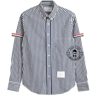 Sơ Mi  Kẻ To Vạch Tay 2 Bên